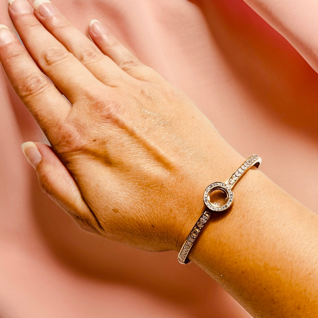 Rose Gold & Clear Cubic Zirconia Bracelet