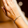 Gold Clear Crystal Bangle