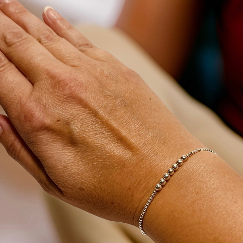 Silver Sterling Silver Ball Bracelet