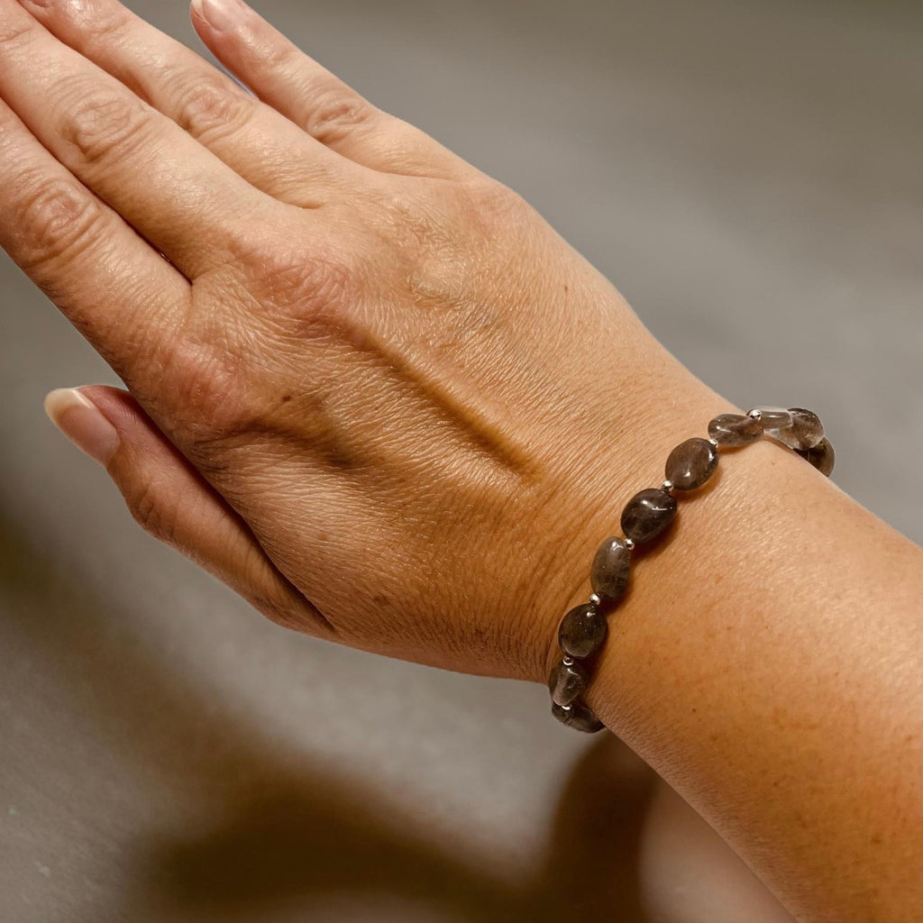 Sterling Silver & Labradorite Stone Bracelet