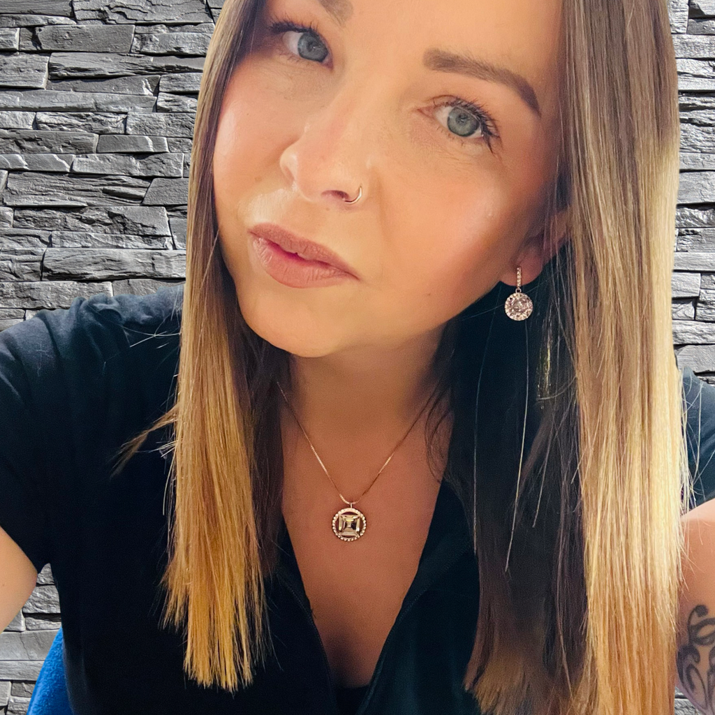 Rose Gold Clear Cubic Zirconia & Diamante Necklace