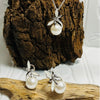 Silver Pearl Look & Dragonfly Necklace