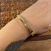 Gold Clear Crystal Bangle