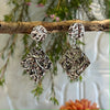 Silver Hammered Earrings