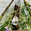 Gold & Clear Crystal Necklace