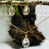 Gold & Clear Crystal Necklace