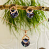 Rose Gold & Purple Crystal Necklace
