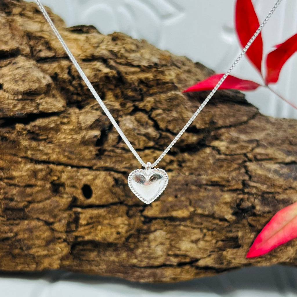 Sterling Silver Tiny Heart Necklace