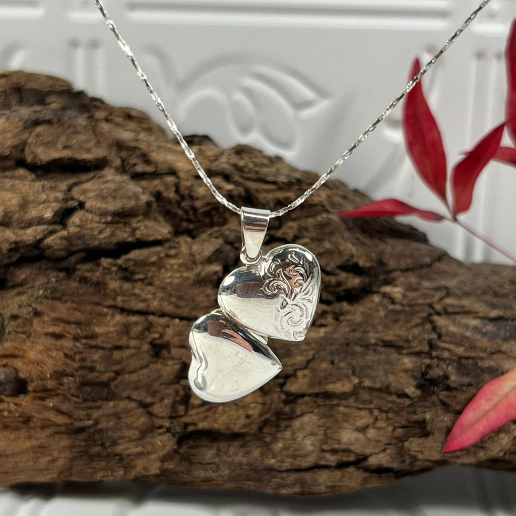 Sterling Silver Heart Locket Necklace