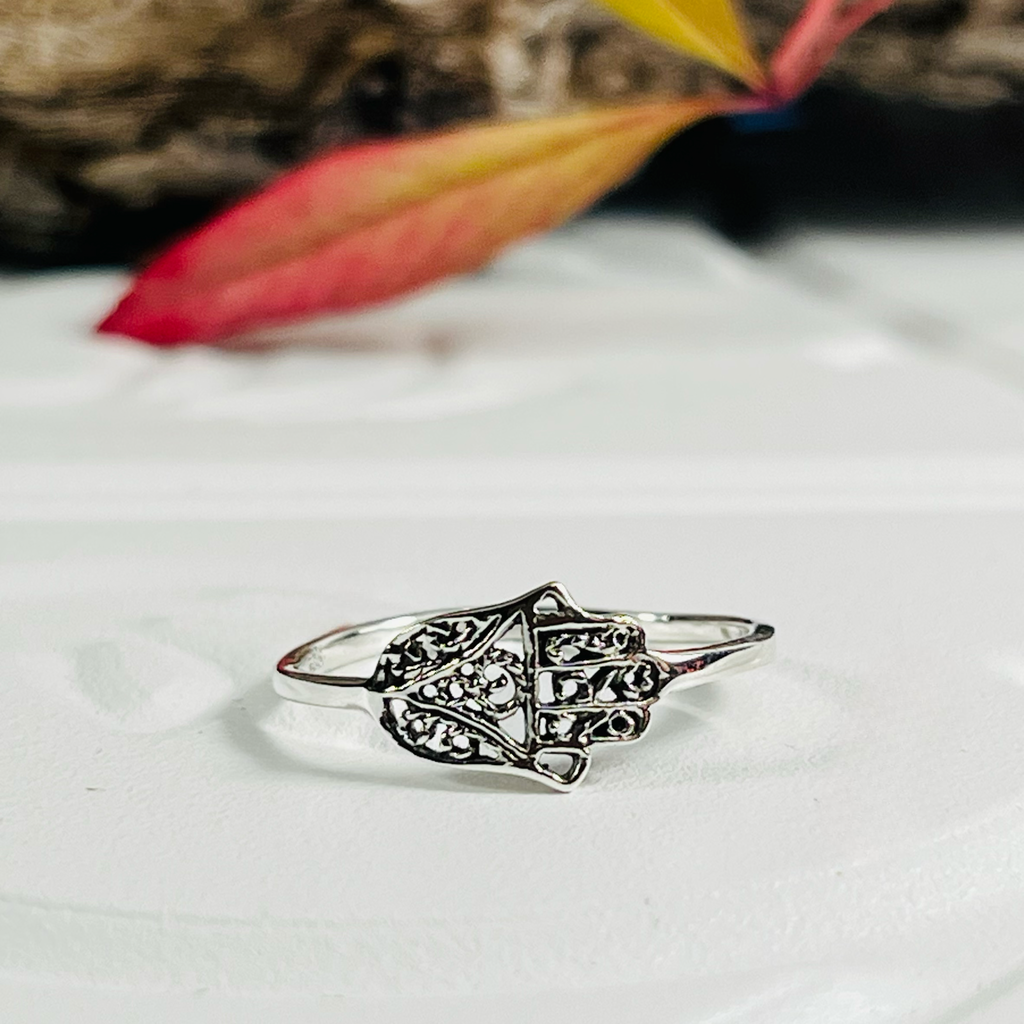 Sterling Silver Hamsa Ring