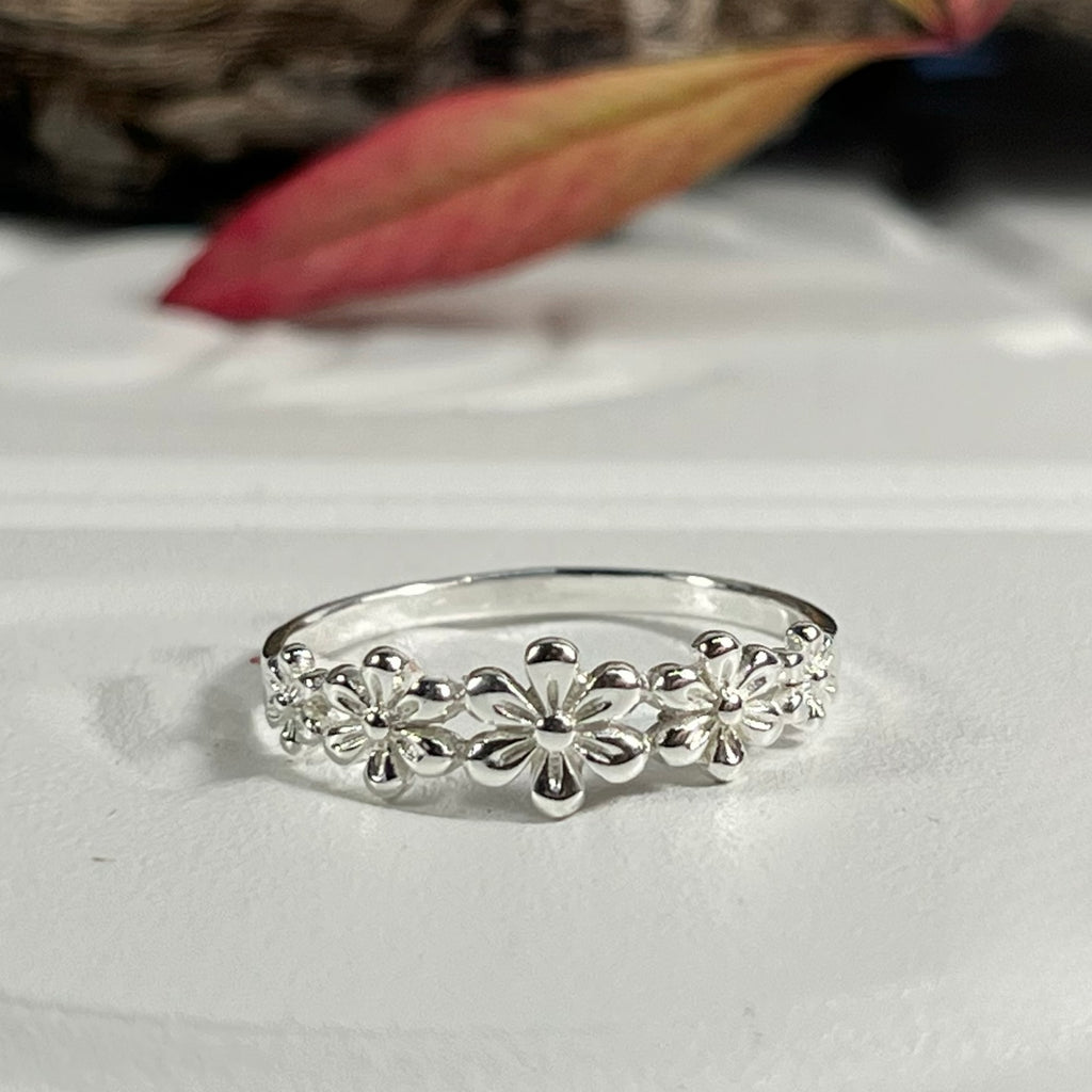 Sterling Silver Flower Ring