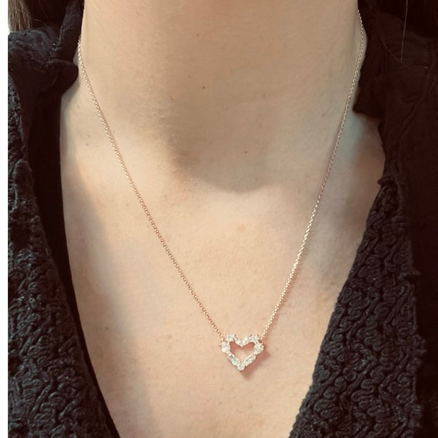 Rose Gold Heart Necklace