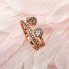 Cubic Zirconia Rose Gold Ring