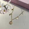 Sterling Silver Gold Plated Moon & Star Necklace