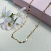 Sterling Silver Gold Plated Heart Choker Necklace