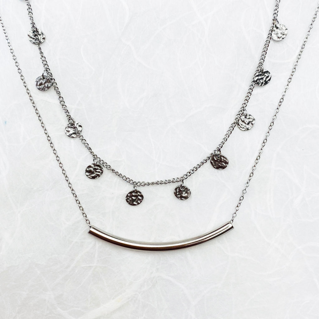 Stainless Steel Layered Necklace