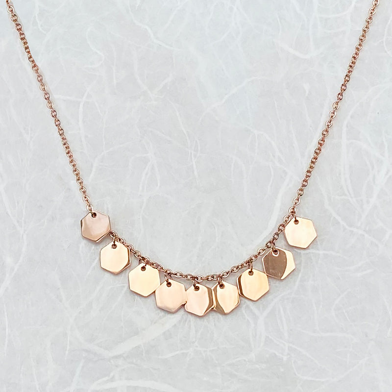 Stainless Steel Rose Gold Plated Necklace