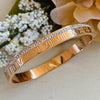 Rose Gold Plated Stainless Steel Bangle