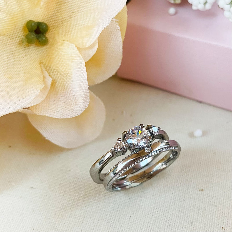 Stainless Steel Ring Duo