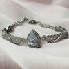 Platinum Plated Cubic Zirconia Bracelet