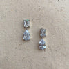Platinum Plated Cubic Zirconia Earrings
