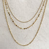 Gold Triple Layered Necklace