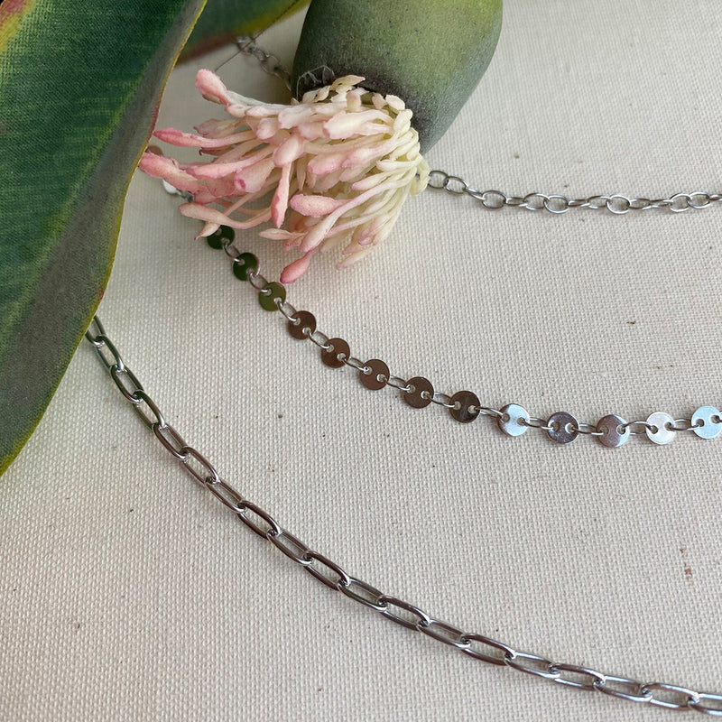 Silver Triple Layered Necklace