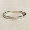 Stainless Steel & Cubic Zirconia Bangle