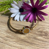 Gold Stainless Steel Tree Of Life Bangle