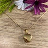Small Gold Solid Heart Necklace