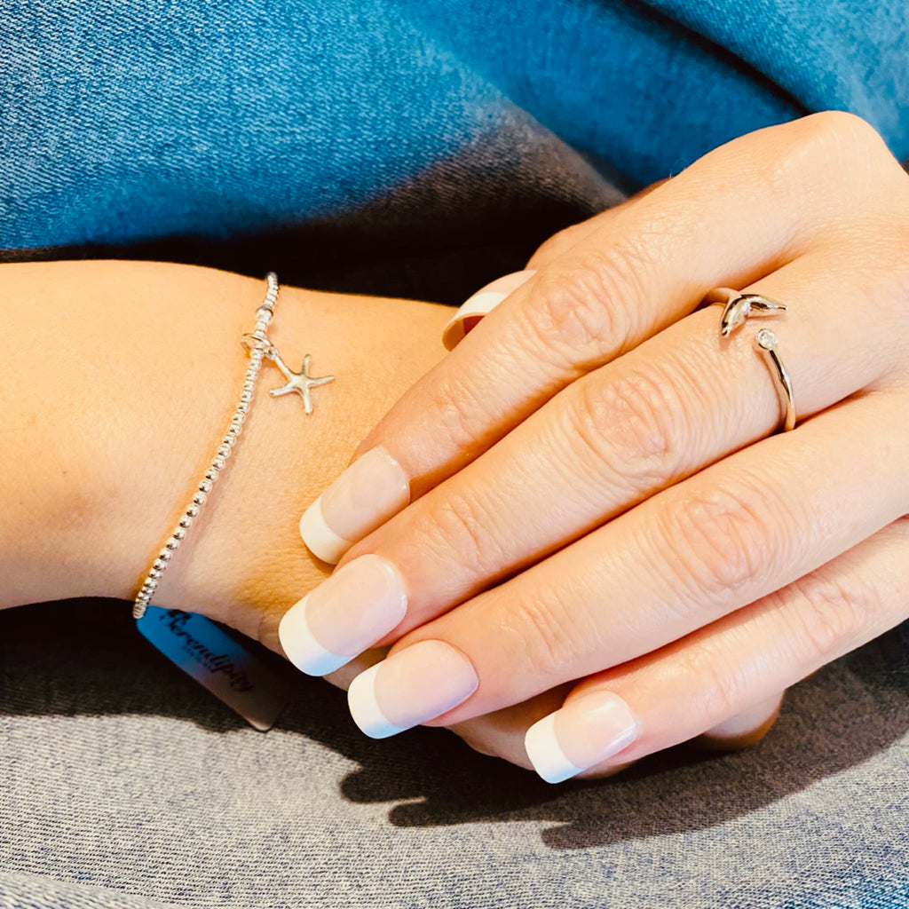 Sterling Silver Whale Tail Ring