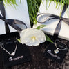 Silver Necklace & Bracelet Set Comes With Gorgeous Box & Gift Voucher