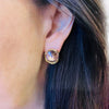 Gold & Burgundy Earrings