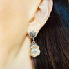 Stainless Steel & Crystal Earrings