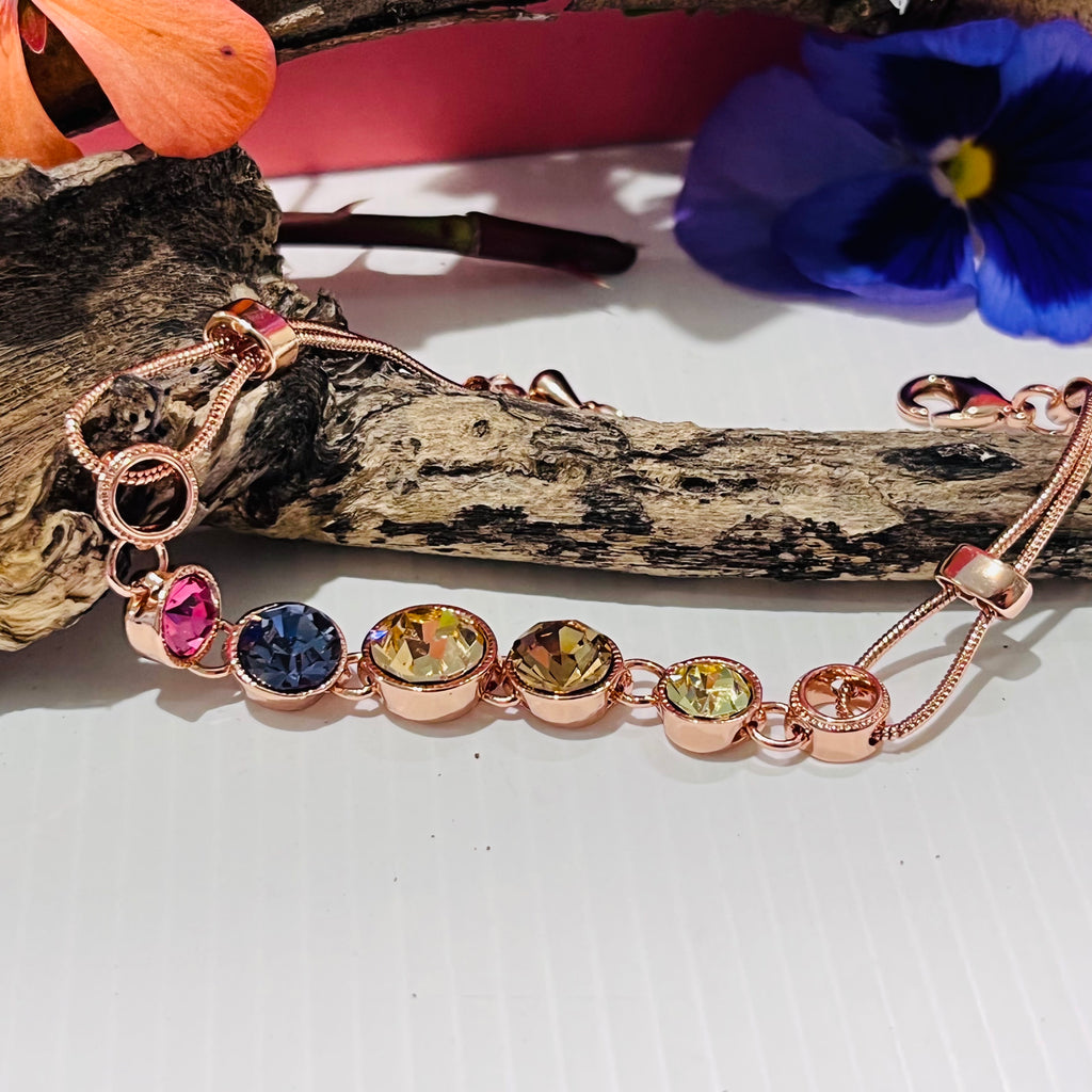 Rose Gold Colourful Bracelet