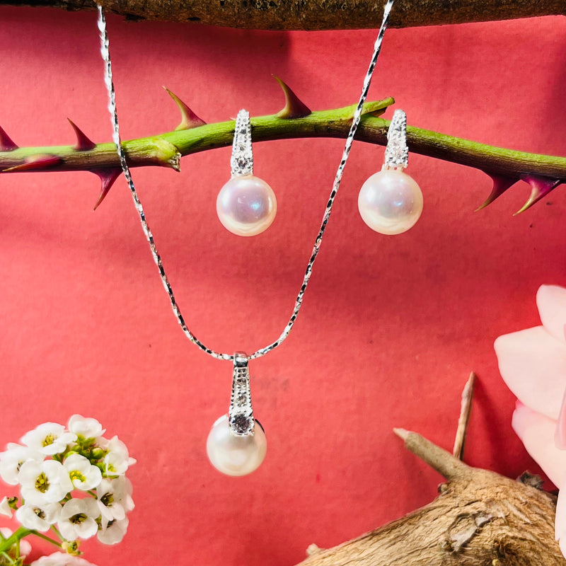 Sterling Silver Freshwater Pearl Set