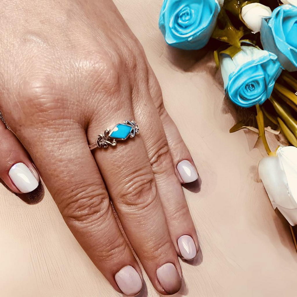 Blue vibrant 2025 spirit ring pandora