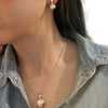 Rose Gold Earring & Necklace Set
