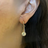 Rose Gold Clear Crystal Drop earrings