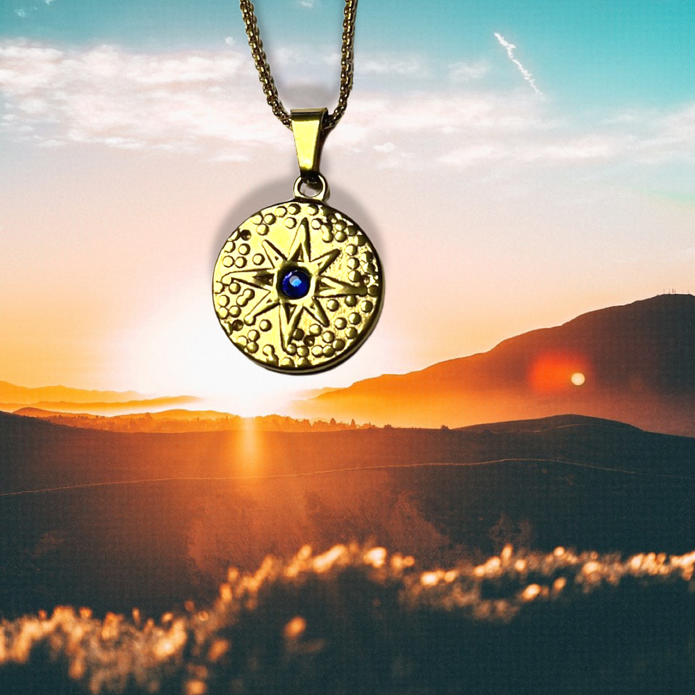 Gold Stainless Steel Star Necklace