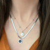 Silver layered Necklace