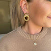 Platinum Plated Larger Style Gold Earrings